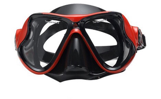 Diving and Snorkeling Anti Fog Mask - Red